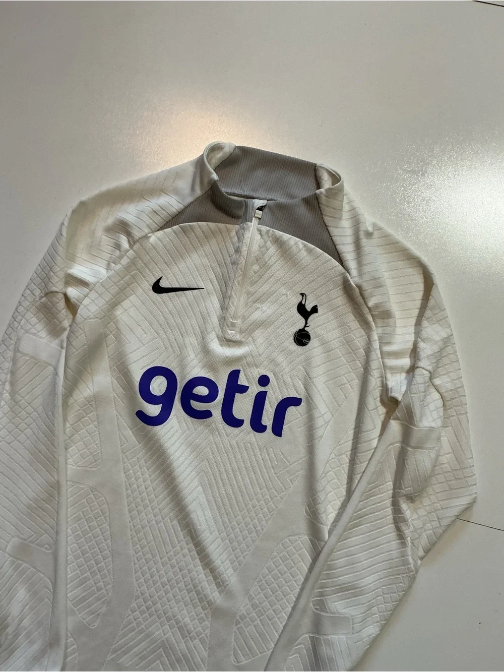 Nike ADV Elite Tottenham Hotspur FC Football Club Soccer 1/4 Zip Knit Pullover
